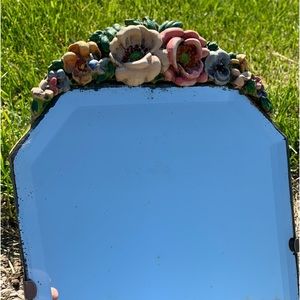 Antique English Borbola desk mirror